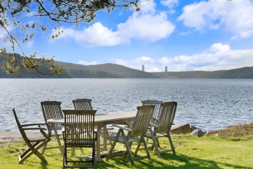 Sommerhus Ved Iddefjorden Halden Bagian luar foto